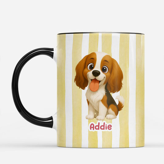 7251MGE2 frau mann kind hund katze gestreifte tassen personalisiert 7251M6T5A
