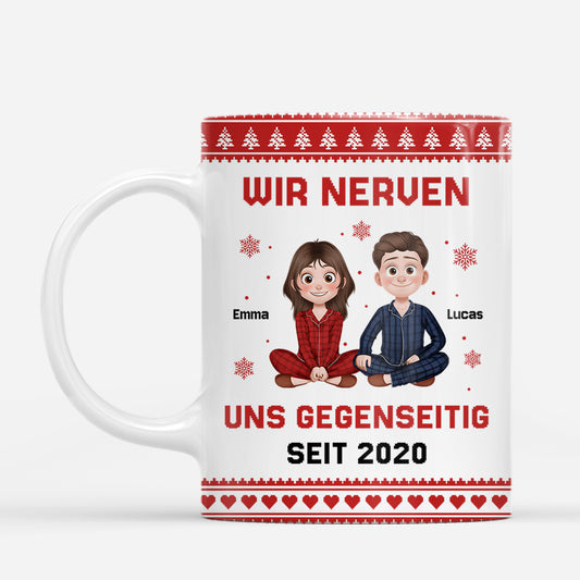 7297MGE1 wir nerven einander seit paar weihnachtstasse personalisiert_ 7297M6LCG_1