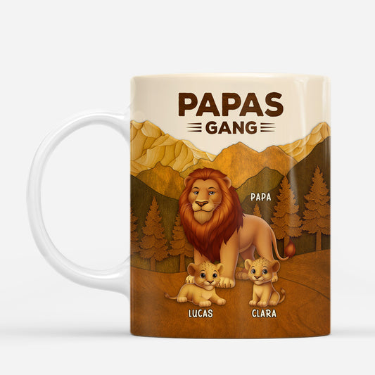 7298MGE1 3d druck effekt papas gang opa papa tasse personalisieren lowen im wald 7298M6TMB