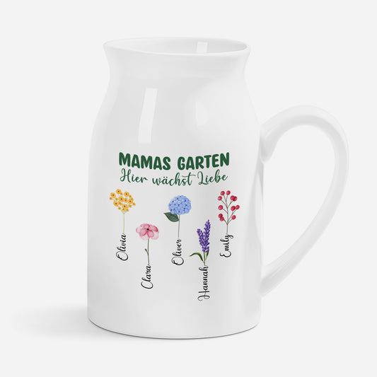 7379OGE1 mamas garten hier wachst liebe personalisiertes geschenk keramik vase mamaoma 7379o6q5a