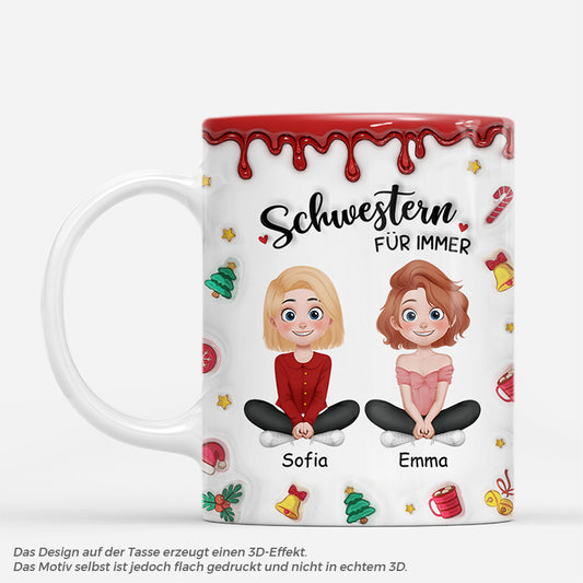 7382MGE1 3d druck effekt beste schwester fur immer personalisierte weihnachtstasse freundinnen_ roter zuckerguss 7382M6L5F_3bc09d40 0d50 49d2 9d00 45a13ad354d8