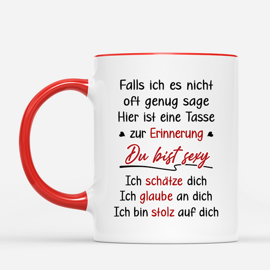 7606MGE2 du bist verdammt sexy paar_ tassen personalisiert 7606MCH5G