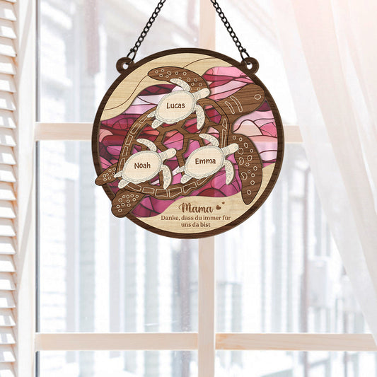7672UGE2 oma danke dass du immer fur uns da bist personalisiertes geschenk acryl sonnenfanger omamama schildkrote 7672uspza