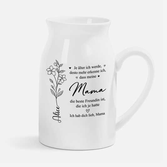 7720OGE1 mama meine beste freundin furs leben personalisiertes geschenk keramik vase oma mama 7720o8fma