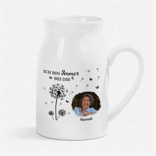 7737OGE1 name hortensien personalisierte trauergeschenke keramik vase foto frauen manner 7737o3hca