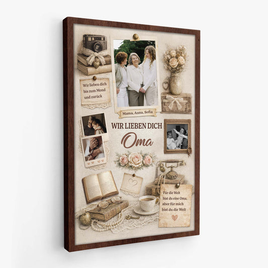 7747CGE2 wir lieben dich mama personalisierte geschenke foto leinwand mamaoma 7747cttta