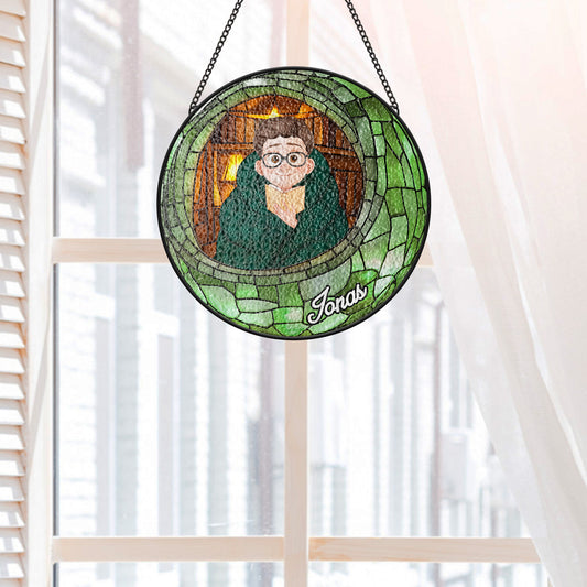 7754UGE2 bucherwurm personalisierte geschenke fur leseratten_ frauen manner buntglas sonnenfanger 7754uclna