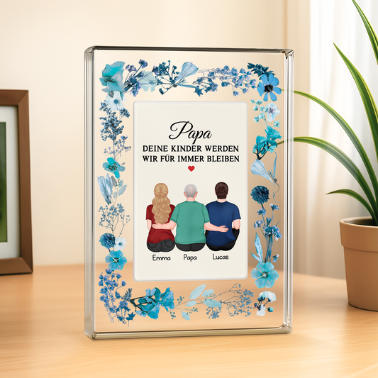 7785RGE2 3d druck effekt deine kinder werden wir fur immer bleiben personalisiertes geschenk rechteck acryl aufsteller mamapapa 7785r3kma
