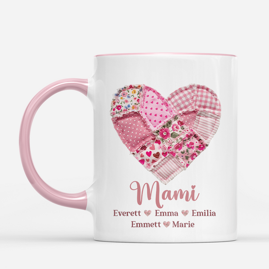 7809MGE2 oma enkelkinder patchwork personalisiertes geschenk mama oma tasse 7809m8fca