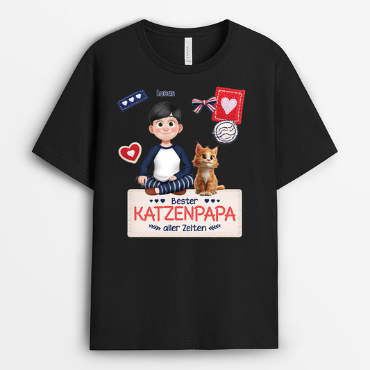 7816AGE1 bester katzenpapa der welt personalisiert_e geschenke katze t shirt strick optik 7816acfmd