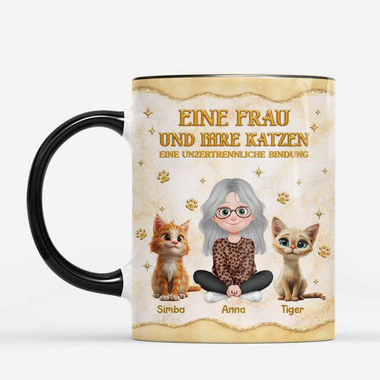 7879MGE2 3d druck effekt ein junge seine katze personalisiert_e geschenke katze tasse gold optik 7879mcpzd