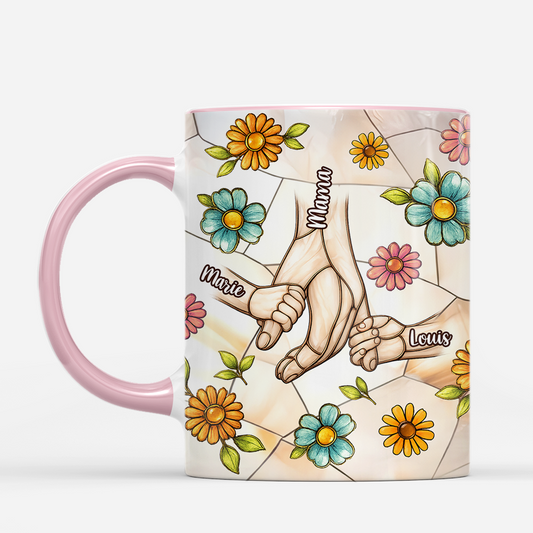 7930MGE2 3d druck effekt handchenhalten personalisiertes geschenk mamaoma tasse 7930mtxaa