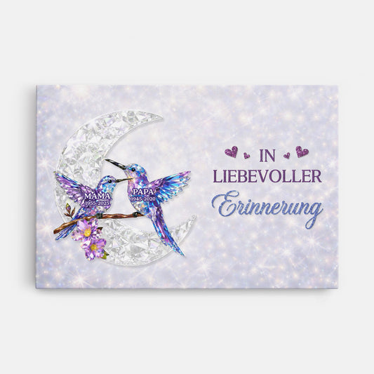 7953CGE1 in liebevoller erinnerung personalisierte leinwand mama papa zur erinnerung kolibri 7953ctlta