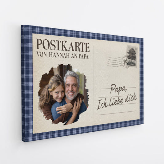 7973CGE2 ich liebe dich personalisierte geschenke foto leinwand mama papa brief 7973ccqza