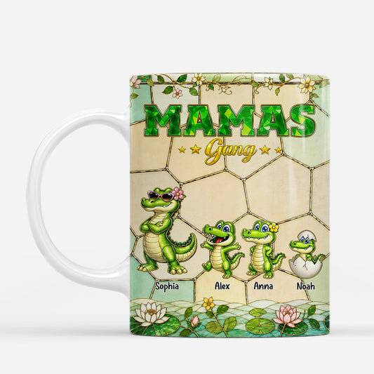 7992MGE2 papas gang krokodile personalisiertes geschenk mama papa tassen 7992msp1a