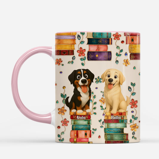 8013MGE2 3d druck effekt hund bucher personalisierte hunde geschenke tasse 8013m6dzc_6155f65f fd57 4309 bade db7606a98325