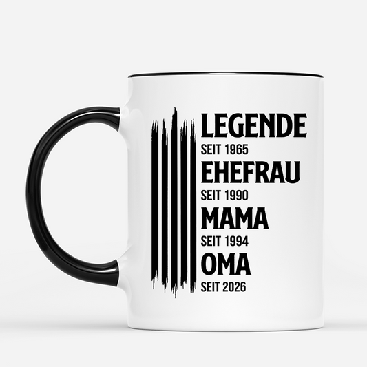 8017MGE2 legende ehefrau mama oma streifen personalisiertes geschenk mama tasse 8017m8pha