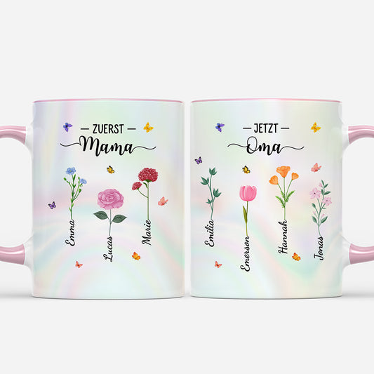 8048MGE1 zuerst mama jetzt oma personalisierte geschenke fur oma tasse holografie 8048m8pna