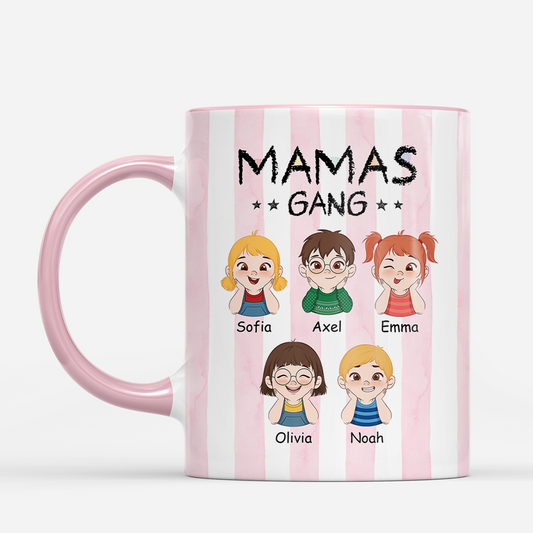 8052MGE1 mamas gang personalisiertes geschenk papa mama tasse streifen 8052m8h5a