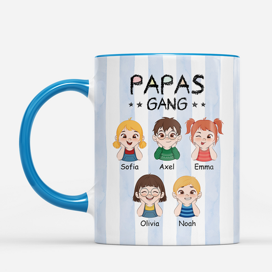 8052MGE2 mamas gang personalisiertes geschenk papa mama tasse streifen 8052m8h5a