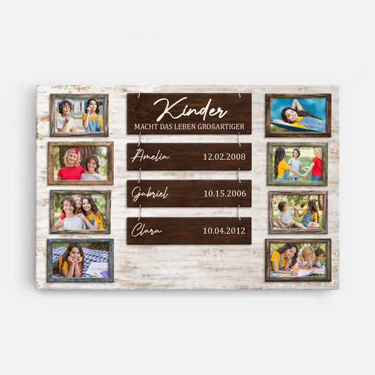 8055CGE1 kinder machen das leben grossartiger personalisierte geschenke foto leinwand mamapapa 8055csfma_ad684bb6 7c52 44a9 92fe 91c77fba94fb