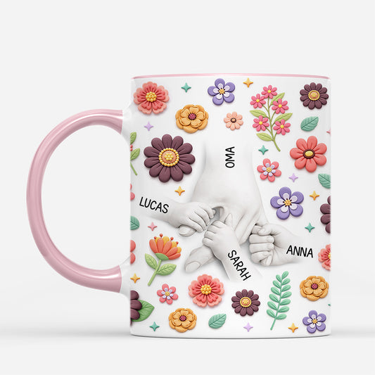 8106MGE2 3d druck effekt hand in hand personalisiertes geschenk mamaoma tasse bunte pflanzen 8106m8qwa_647c1a51 c2a1 418d b324 219ef2e2de53