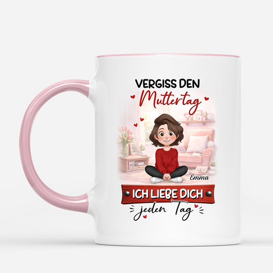 8154MGE2 vergiss den vatertagmuttertag ich liebe dich jeden tag personalisiertes geschenk mama papa tasse 8154mspab_ca2ceba4 b0a1 4658 95b7 96833518a359