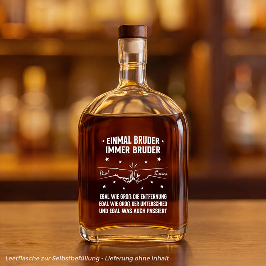 8173AGE1 einmal bruder immer bruder personalisiertes geschenk whiskyflasche freunde bruder 8173ai6vzb_1