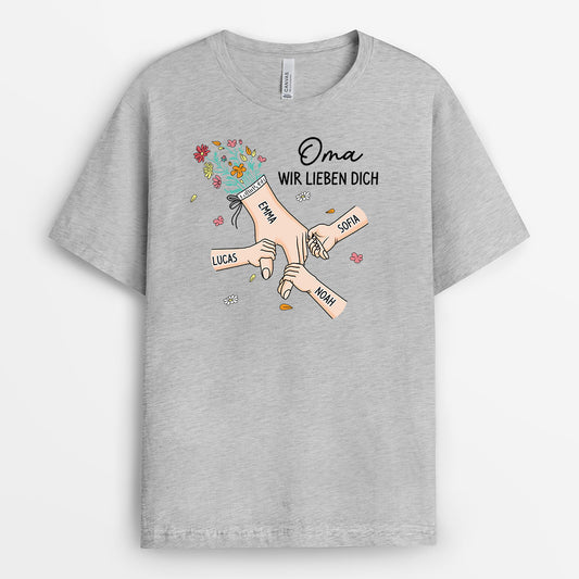 8227AGE2 mama wir lieben dich personalisiertes geschenk oma mama t shirt 8227a6paa