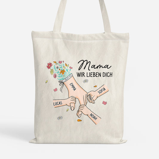 8227BGE1 mama wir lieben dich personalisierte einkaufstasche mama oma 8227b6paa