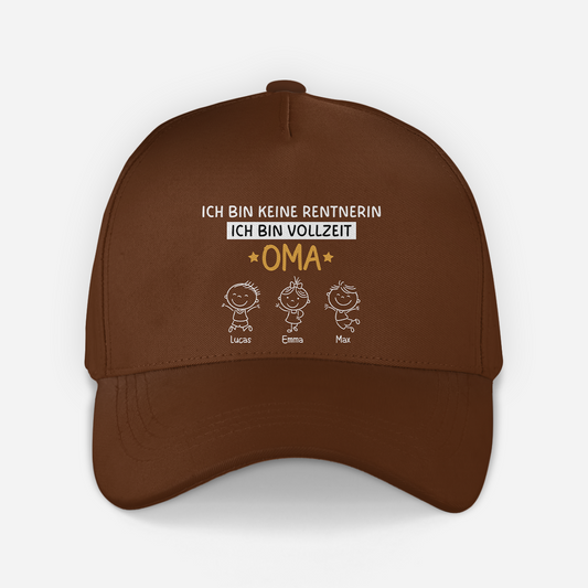 8235JGE2 ich bin kein rentner ich bin vollzeit opa personalisiertes geschenk kappen opaoma 8235jtkhb