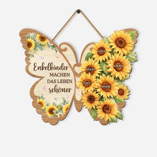 8251QGE1 enkelkinder machen das leben grossartig personalisiertes geschenk holzschild oma mama 8251qnyza