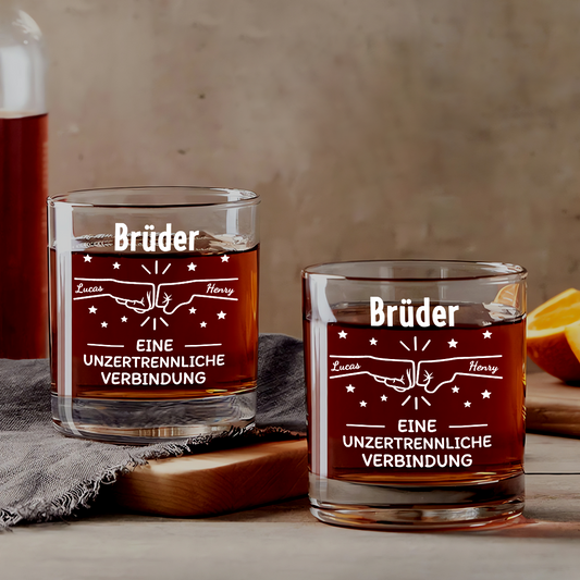 8255GE1 eine unzertrennliche verbindung personalisiertes geschenk whiskyglas_ schwester bruder 8255iah5e