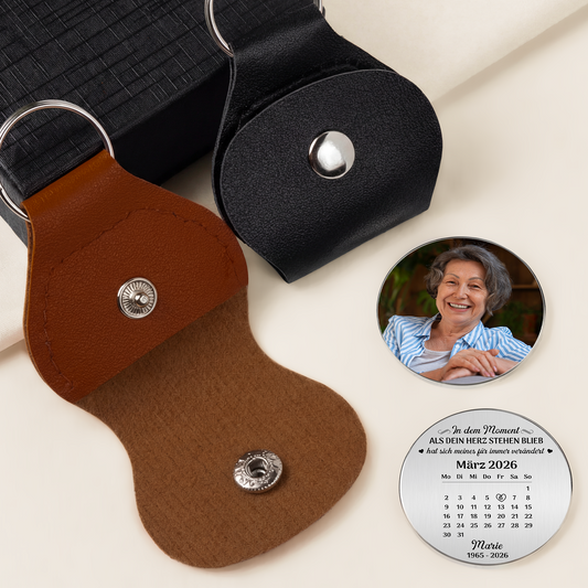 8260AGE2 in dem moment als dein herz stehen blieb personalisiert_e trauergeschenke pocket hug schlusselanhanger foto mama papa 8260ajchhb