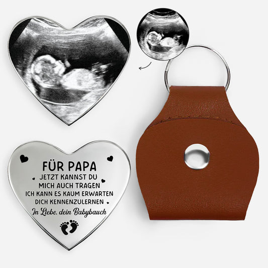 8296AGE1 ich kann es kaum erwarten personalisiertes geschenk werdender papa_ herz pocket hug schlusselanhanger ultraschallfoto 8296ajaq5b