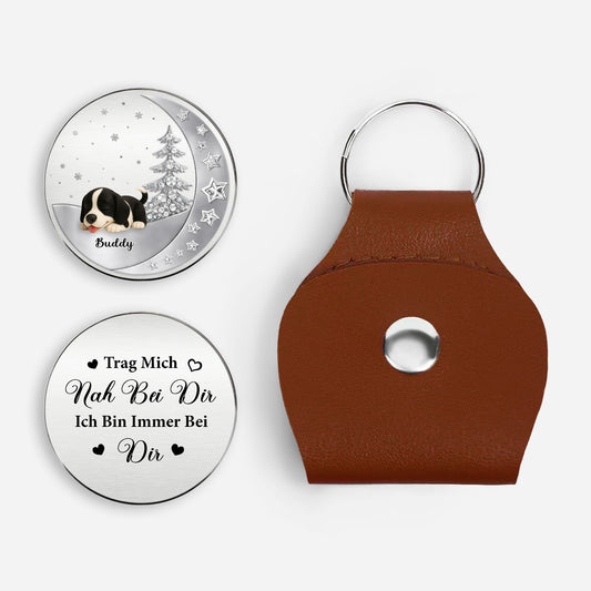 8297AGE1 trag mich nah bei dir ich bin immer bei dir personalisierte trauergeschenke pocket hug schlusselanhanger foto hund 8297aj8vcc_1