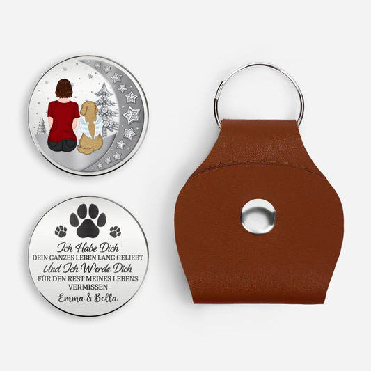 8306AGE1 3d druck effekt ich werde dich fur den rest meines lebens vermissen personalisierte trauergeschenke pocket hug schlusselanh_nger hund 8306ajnvmc