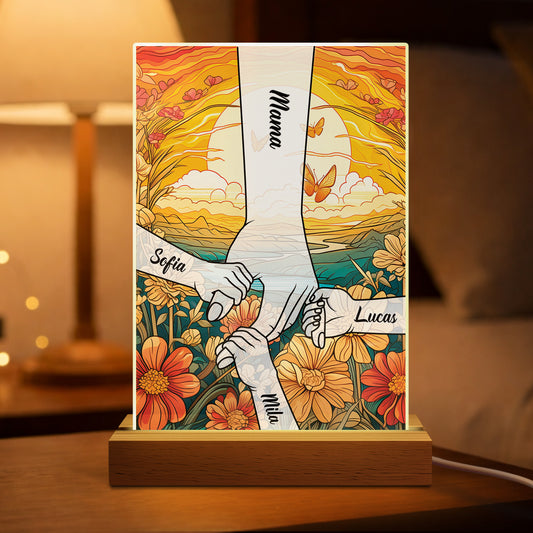 8307LGE1 hand in hand personalisierte geschenke mama nachtlicht_ sonnenuntergang 8307ltpca