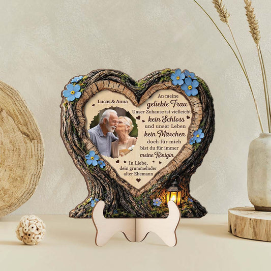 8345QGE2 3d druck effekt an meine frau ich liebe dich personalisierte geschenke foto holzaufsteller paar 8345qsqtg