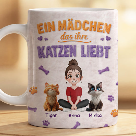 8360MGE2 3d druck effekt nur eine frau die hunde liebt personalisierte geschenke katze tasse cartoon 8360mtptd_0dce5891 87e4 4cea b45c 068dafb72473