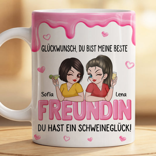 8402MGE2 3d druck effekt gluckwunsch du bist meine schwester personalisierte geschenke beste freundin tassen 8402m8dne