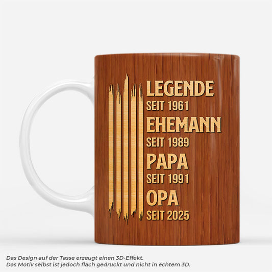 8455MGE1 3d druck effekt legende ehemann papa opa holz personalisiertes geschenk opa papa tasse 8455mtvhb_1