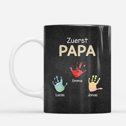 8456MGE2 zuerst papa jetzt opa bunte handabdrucke personalisiertes geschenk tasse 8456mtktb_cc088c08 2613 474a b9c8 3fdf3f55f158