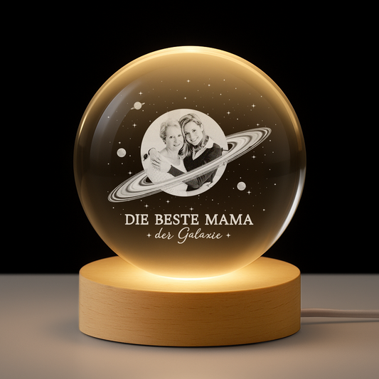 8459LGE1 beste mama im universum personalisierte geschenke foto kristallkugel mama oma 8459lnhwa