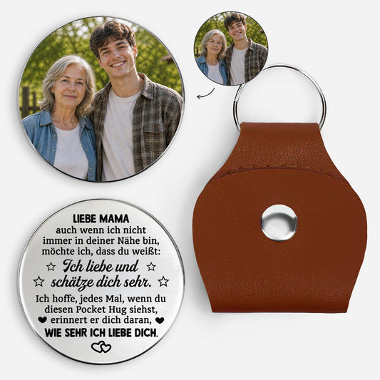 8485AGE1 ich liebe und schatze dich sehr personalisierte geschenke foto pocket hug schlusselanhanger papa mama 8485aj6ela
