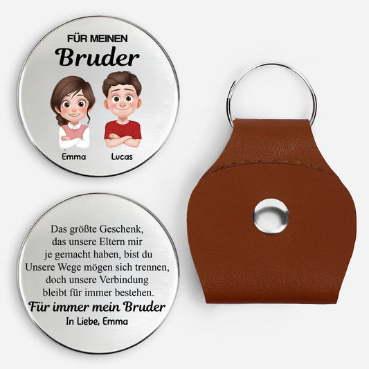 8493AGE1 an meinen bruder an meine schwester personalisierte geschenke foto pocket hug schlusselanhanger geschwister 8493ajsvre