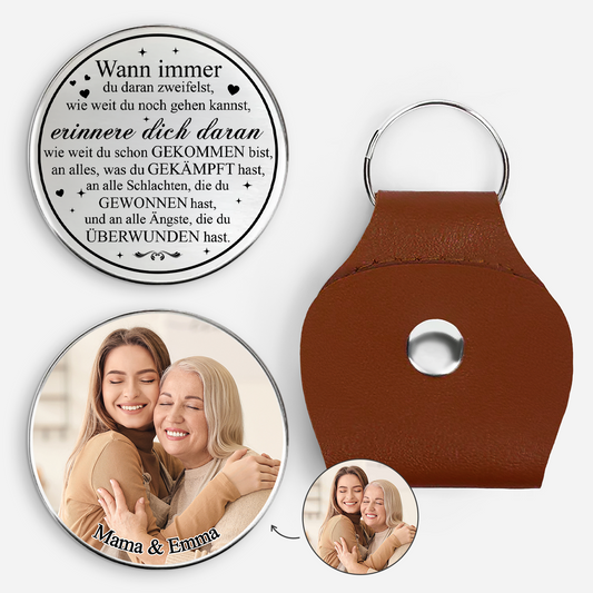 8506AGE1 mutmach spruch fur kinder personalisierte geschenke foto pocket hug schlusselanhanger sohn tochter 8506aj8qba