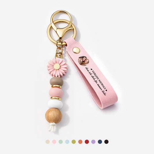 8534MGE1 immer mein held personalisierte geschenke foto daisy schlusselanhanger perlen papa mama 8534mjsfta