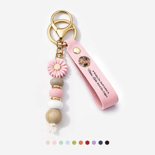 8540MGE1 wo auch immer du hingehst meine liebe folgt dir personalisierte paar geschenke daisy schlusselanhanger perlen foto 8540mjsvcg_1