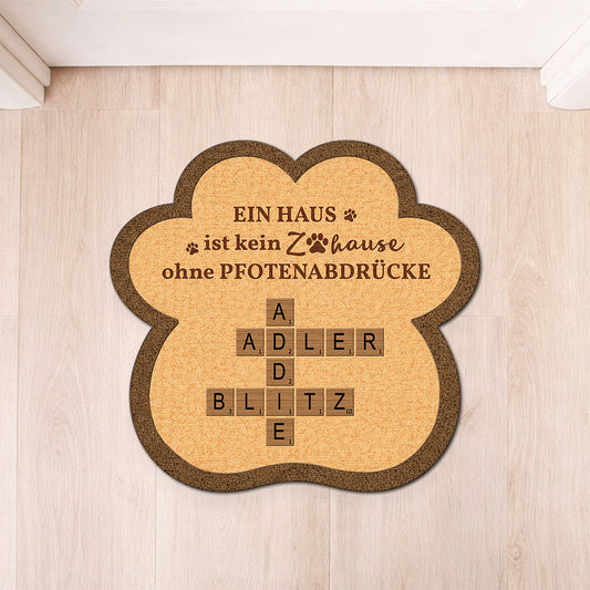 8583AGE1 ein haus ist kein zuhause ohne pfotenabdrucke personalisiertes geschenk fussmatte hund_ katze unregelmassige form 8583adnvcc_6